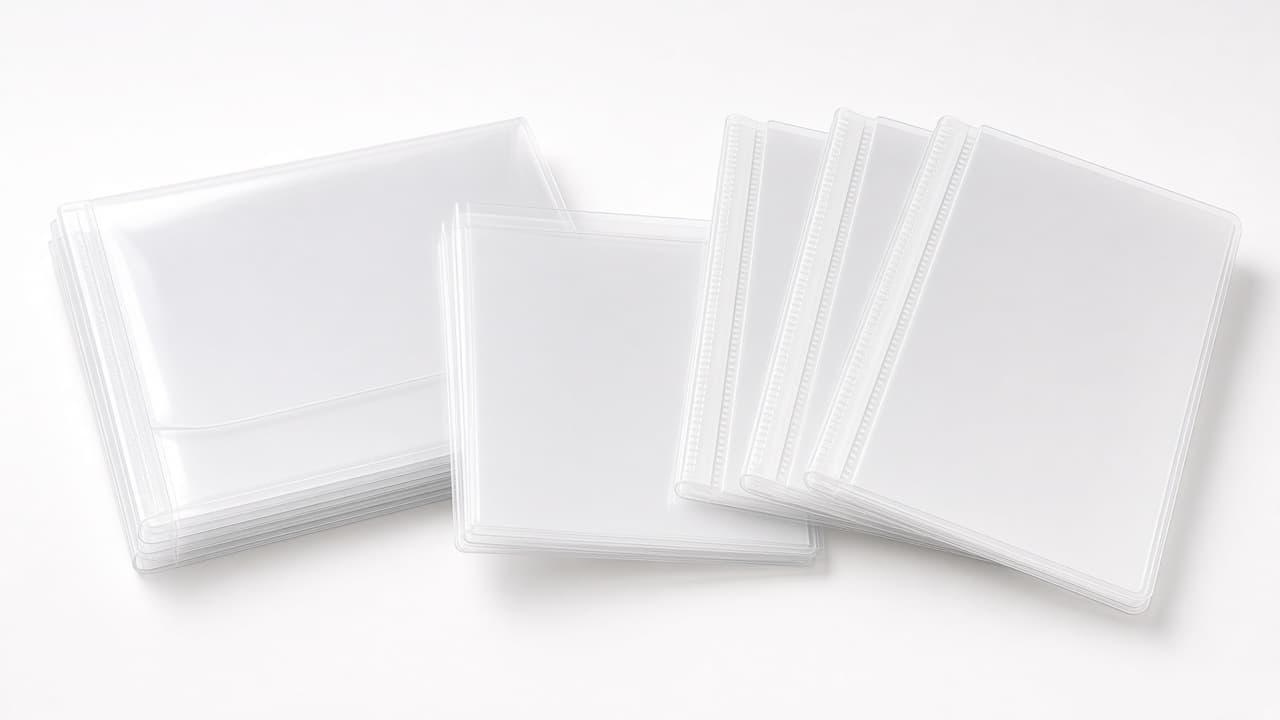 Plastic sheet materials for stationery applications